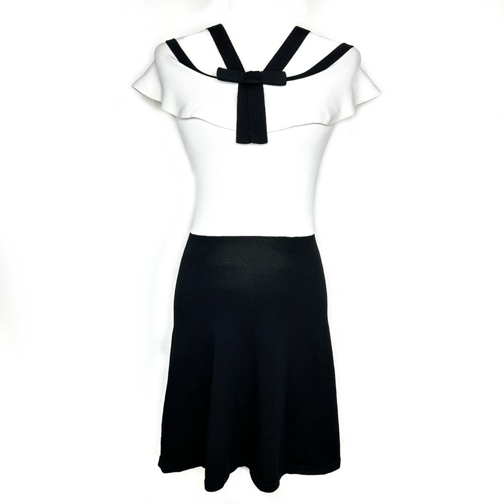 Pavement Black and White Sailor Girl Knit Mini Dress Sz 16